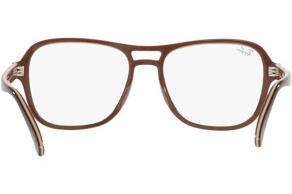 Okulary korekcyjne Ray-Ban Stateside RX4356V 8135 Pilotki (Aviator) Brązowe