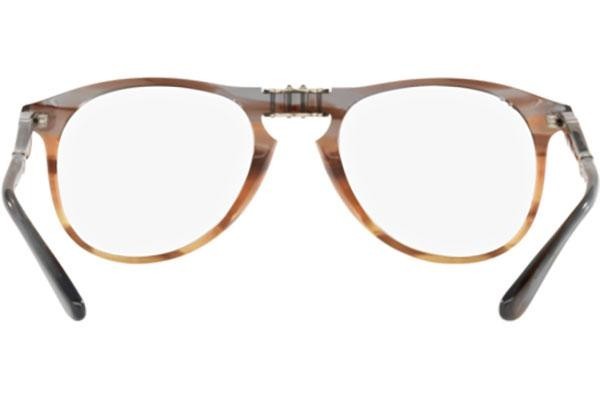 Okulary korekcyjne Persol PO9714VM 1137 Pilotki (Aviator) Brązowe
