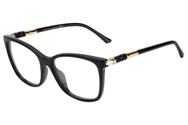 Okulary korekcyjne Jimmy Choo JC294/G 807 Kwadratowe Czarne