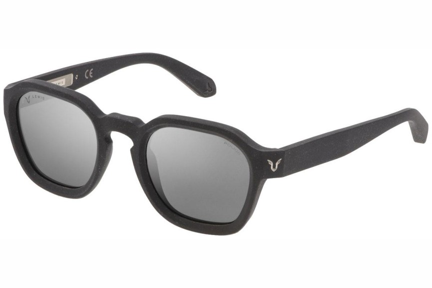 Okulary przeciwsłoneczne Police Lewis 43 SPLE38 4GTX Kwadratowe Szare