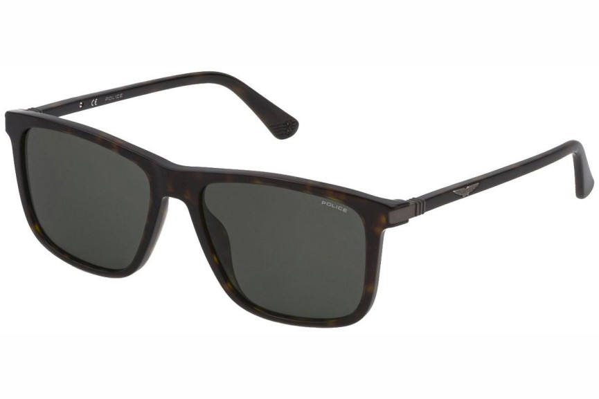 Okulary przeciwsłoneczne Police Origins 47 SPLE05 0722 Kwadratowe Havana