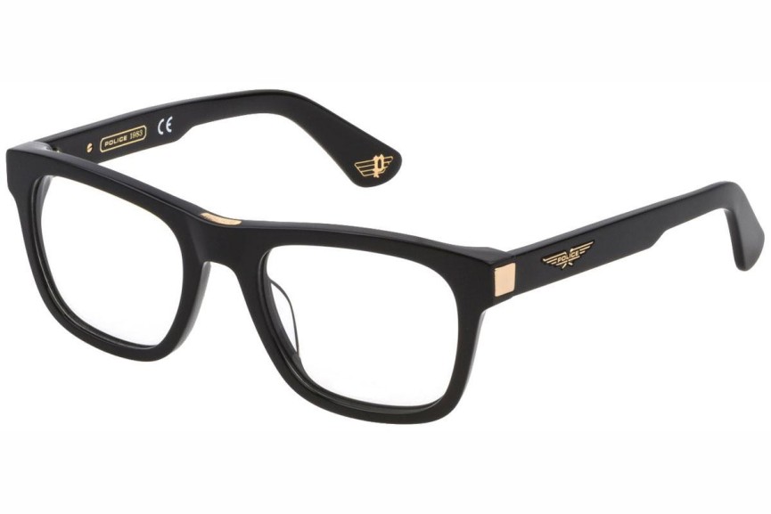 Okulary korekcyjne Police Origins Bullet 1 VPLE37 700Y Kwadratowe Czarne