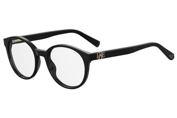 Okulary korekcyjne Love Moschino MOL523 807 Okrągłe Czarne