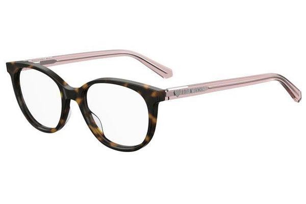 Okulary korekcyjne Love Moschino MOL543 086 Okrągłe Havana