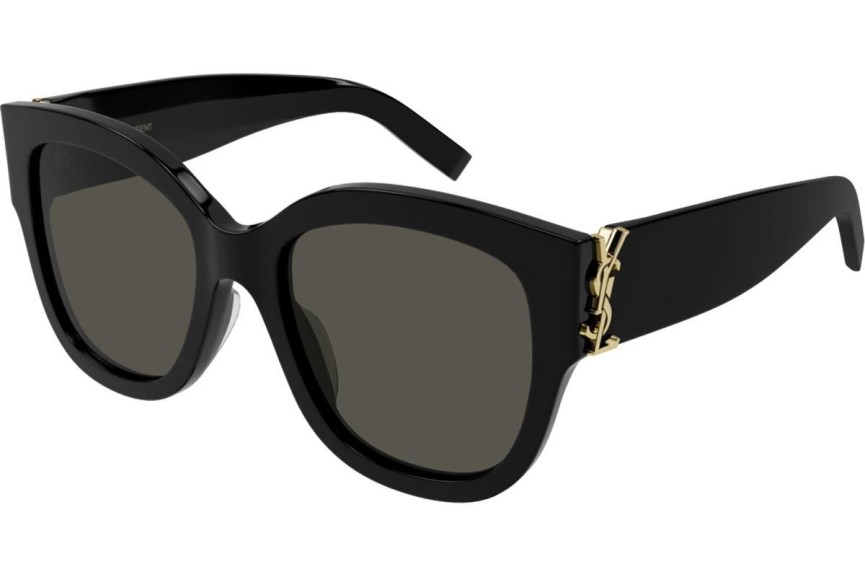 Okulary przeciwsłoneczne Saint Laurent SLM95/F 001 Kocie oczy Czarne