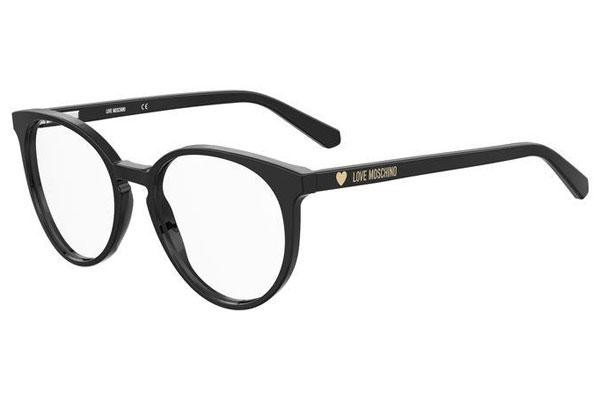 Okulary korekcyjne Love Moschino MOL565 807 Okrągłe Czarne