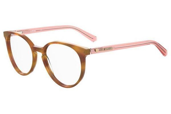 Glasses Love Moschino MOL565 JX1 Okrągłe Havana