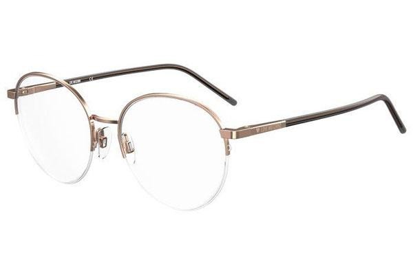 Okulary korekcyjne Love Moschino MOL569 DDB Okrągłe Złote