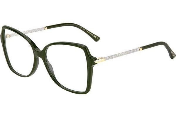 Okulary korekcyjne Jimmy Choo JC321 1ED Kwadratowe Zielone
