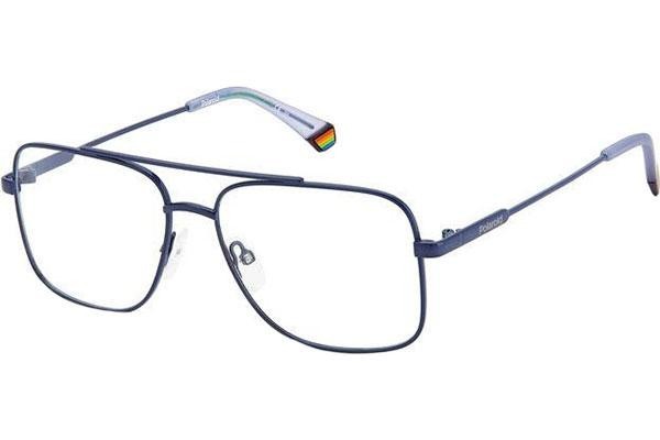 Okulary korekcyjne Polaroid PLDD451 PJP Pilotki (Aviator) Niebieskie