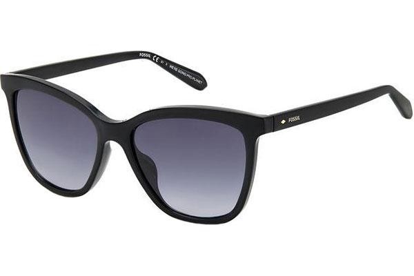 Okulary przeciwsłoneczne Fossil FOS2115/G/S 807/9O Kocie oczy Czarne