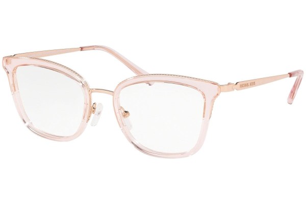 Okulary korekcyjne Michael Kors Coconut Grove MK3032 3417 Kwadratowe Różowe