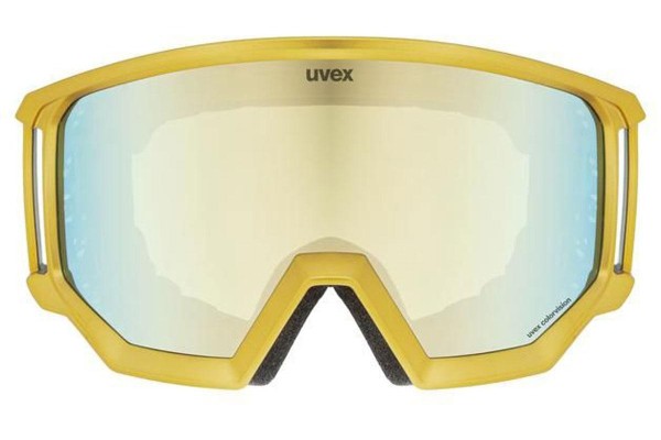 Gogle narciarskie uvex athletic CV Chrome Gold S2 Pojedyncze | Shield Złote