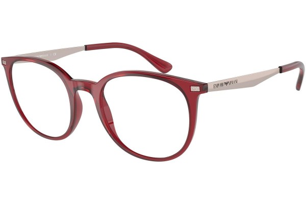 Okulary korekcyjne Emporio Armani EA3168 5075 Okrągłe Czerwone