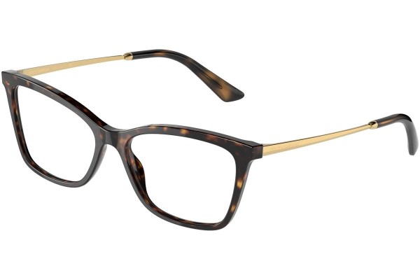 Okulary korekcyjne Dolce & Gabbana DG3347 502 Prostokątne Havana