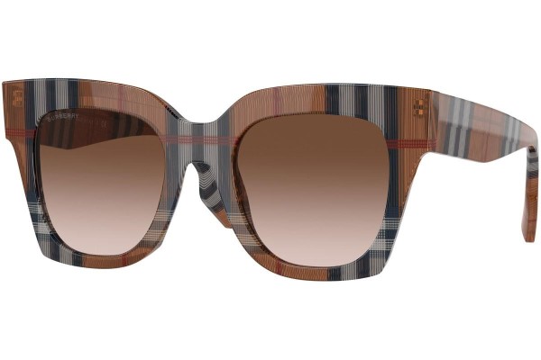 Okulary przeciwsłoneczne Burberry Kitty BE4364 396713 Kwadratowe Brązowe