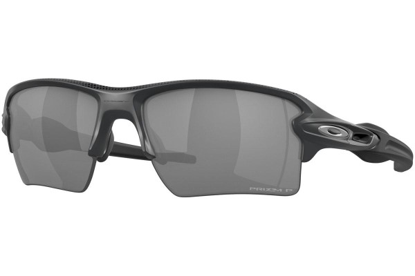 Okulary przeciwsłoneczne Oakley Flak 2.0 XL High Resolution Collection OO9188-H3 Polarized Prostokątne Szare