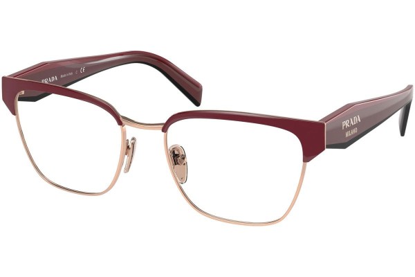 Glasses Prada PR65YV 16A1O1 Browline Czerwone