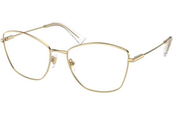 Okulary korekcyjne Miu Miu MU52UV 5AK1O1 Kocie oczy Złote