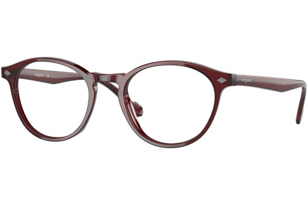 Okulary korekcyjne Vogue VO5326 2924 Okrągłe Czerwone