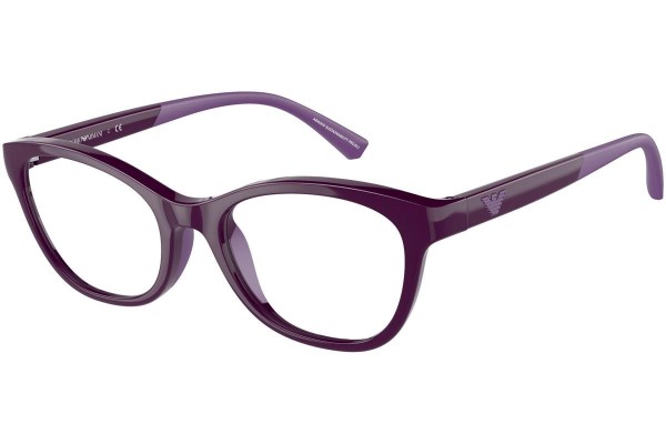 Okulary korekcyjne Emporio Armani EA3204 5115 Kocie oczy Fioletowe