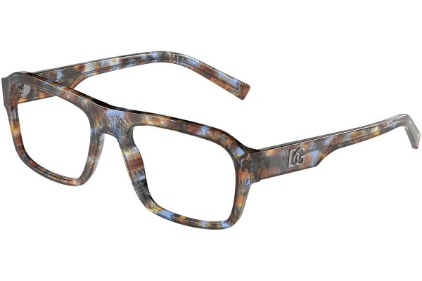 Okulary korekcyjne Dolce & Gabbana DG3351 3357 Kwadratowe Wielokolorowe