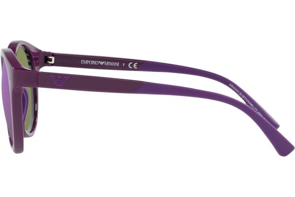 Okulary przeciwsłoneczne Emporio Armani EA4185 51154V Okrągłe Fioletowe
