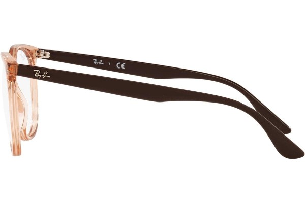 Okulary korekcyjne Ray-Ban RX4378V 8172 Kwadratowe Brązowe