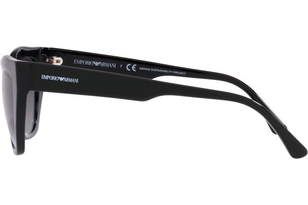 Okulary przeciwsłoneczne Emporio Armani EA4176 58758G Kocie oczy Czarne