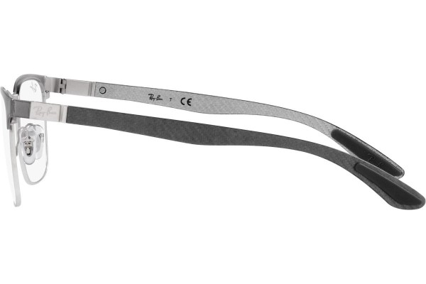 Okulary korekcyjne Ray-Ban RX8421 3125 Kwadratowe Srebrne