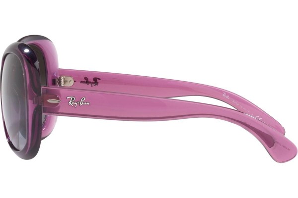 Okulary przeciwsłoneczne Ray-Ban Jackie Ohh II RB4098 6591T3 Polarized Oversize Fioletowe