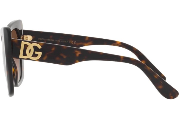 Okulary przeciwsłoneczne Dolce & Gabbana DG4405 502/13 Kocie oczy Havana