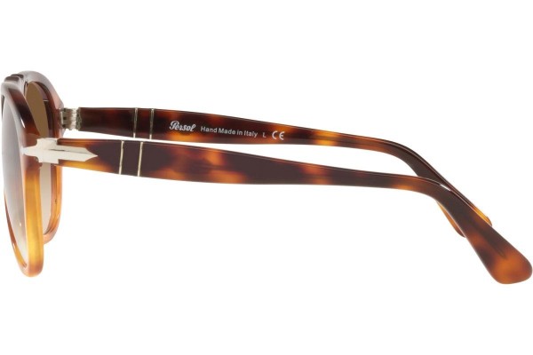 Okulary przeciwsłoneczne Persol PO0649 116051 Pilotki (Aviator) Brązowe