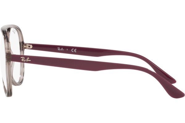 Okulary korekcyjne Ray-Ban RX4376V 8083 Pilotki (Aviator) Szare