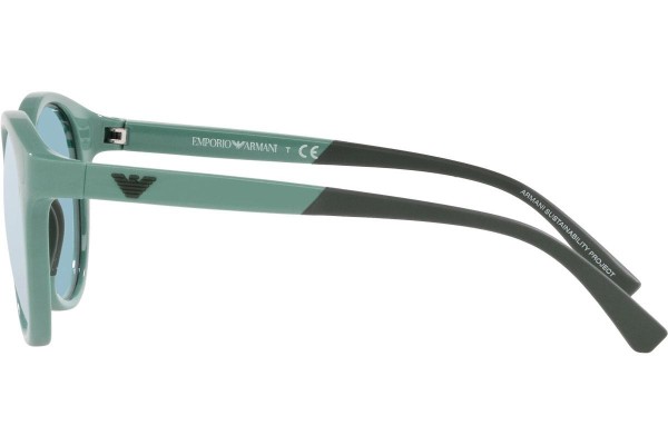 Okulary przeciwsłoneczne Emporio Armani EA4185 53331N Okrągłe Niebieskie