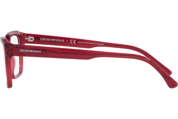 Okulary korekcyjne Emporio Armani EA3192 5075 Prostokątne Czerwone