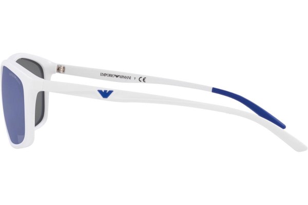 Okulary przeciwsłoneczne Emporio Armani EA4179 534455 Prostokątne Białe