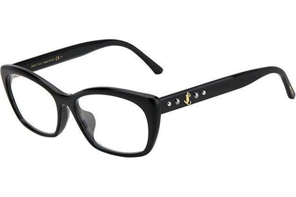 Okulary korekcyjne Jimmy Choo JC346/F 807 Prostokątne Czarne