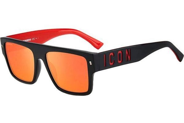 Ochelari de soare Dsquared2 ICON0003/S OIT/UZ Flat Top Negri