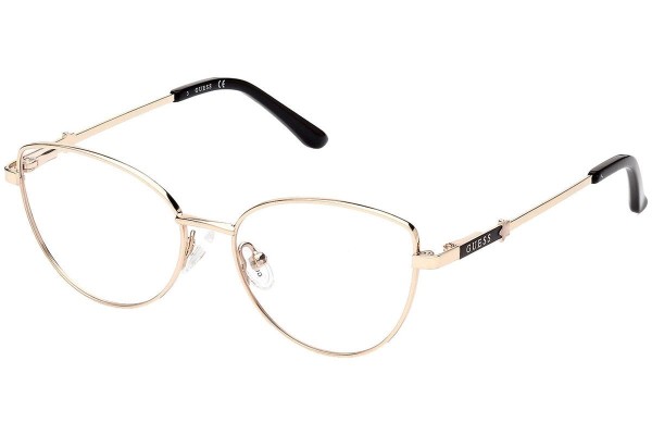 Okulary korekcyjne Guess GU9222 033 Kocie oczy Złote