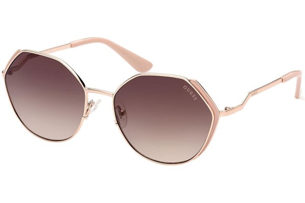 Okulary przeciwsłoneczne Guess GU7842 28F Okrągłe Złote