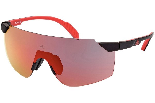 Okulary przeciwsłoneczne Adidas Sport SP0056 02L Pojedyncze | Shield Czarne
