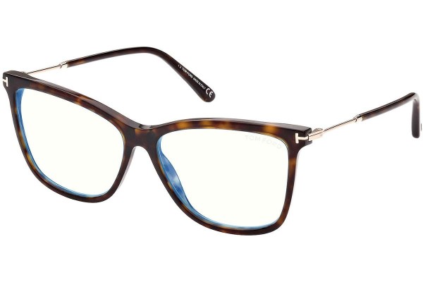 Okulary korekcyjne Tom Ford FT5824-B 052 Kocie oczy Havana