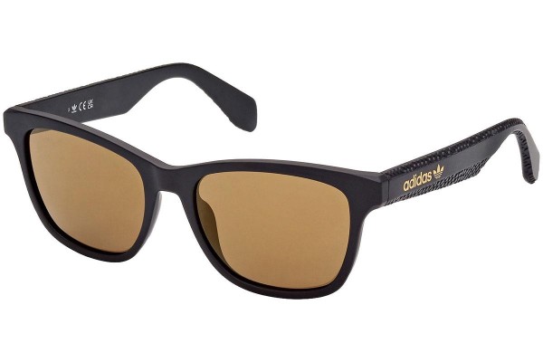 Okulary przeciwsłoneczne Adidas Originals OR0069 02G Prostokątne Czarne