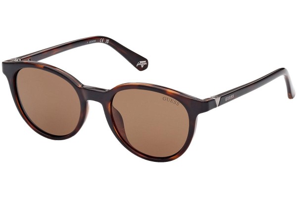 Слънчеви очила Guess GU5216 52H Polarized Заоблени Хавана