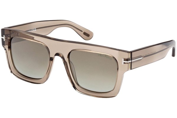 Napszemüvegek Tom Ford Fausto FT0711 47Q Flat Top Barna