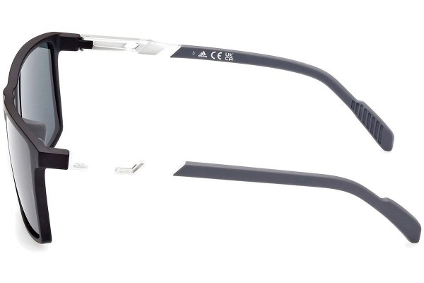 Okulary przeciwsłoneczne Adidas Sport SP0058 02D Polarized Okrągłe Czarne