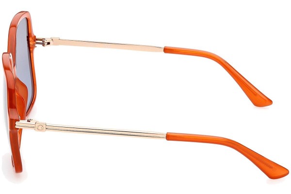 Okulary przeciwsłoneczne Guess GU7845 44W Kwadratowe Pomarańczowe