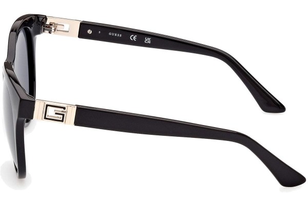 Okulary przeciwsłoneczne Guess GU7850 01D Polarized Okrągłe Czarne