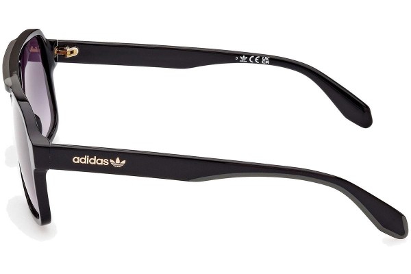 Ochelari de soare Adidas Originals OR0066 01B Pilot Negri